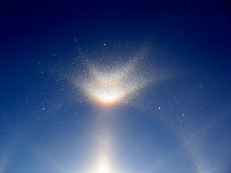 Bild Haloph�nomen mit Sonnenbogen