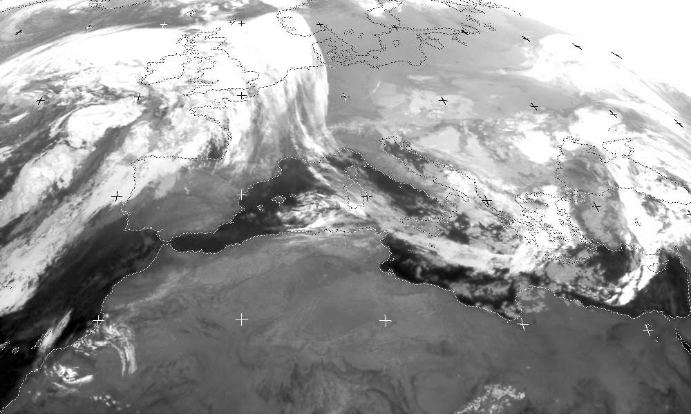 METEOSAT-IR-Wetterbild